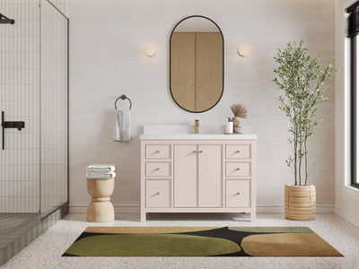 Chicago 48 in. W x 22 in. D Single Sink Bathroom Vanity - Willow Bath and Vanity