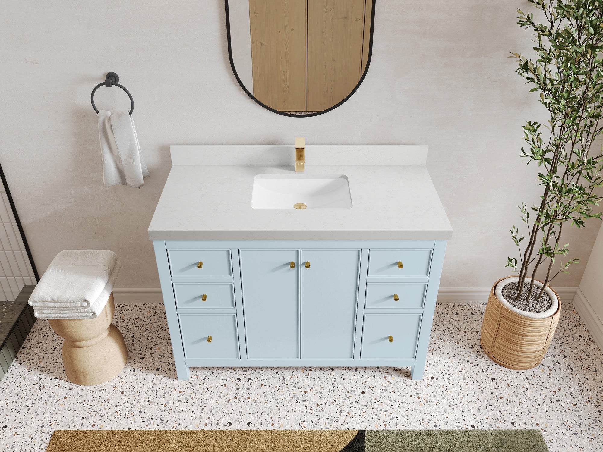 Chicago 48 in. W x 22 in. D Single Sink Bathroom Vanity - Willow Bath and Vanity