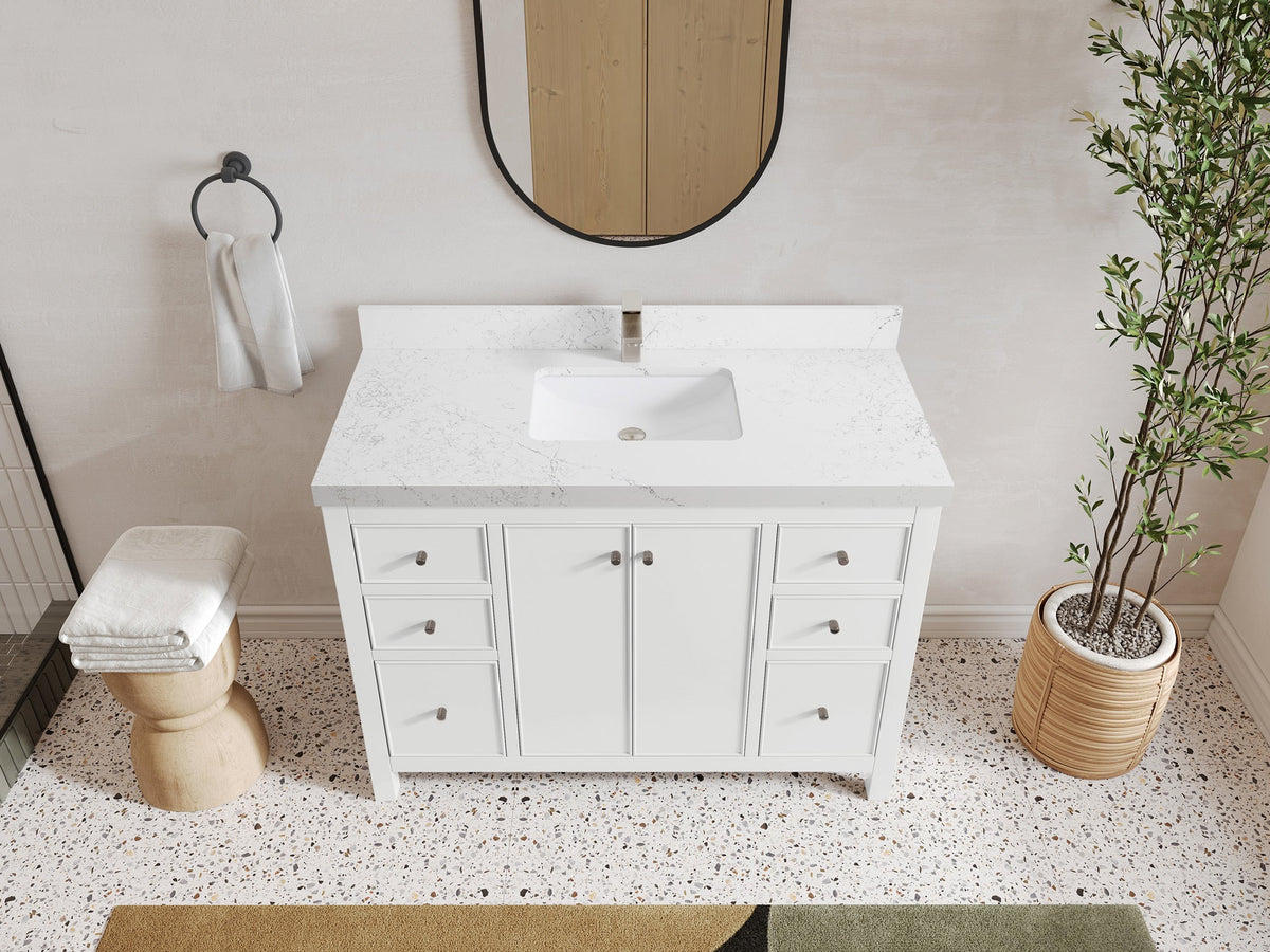 Chicago 48 in. W x 22 in. D Single Sink Bathroom Vanity - Willow Bath and Vanity