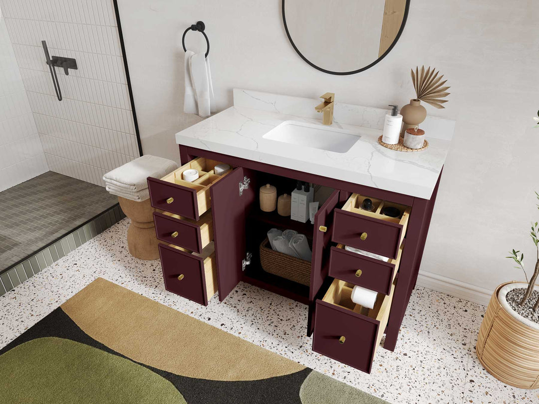 Chicago 48 in. W x 22 in. D Single Sink Bathroom Vanity - Willow Bath and Vanity