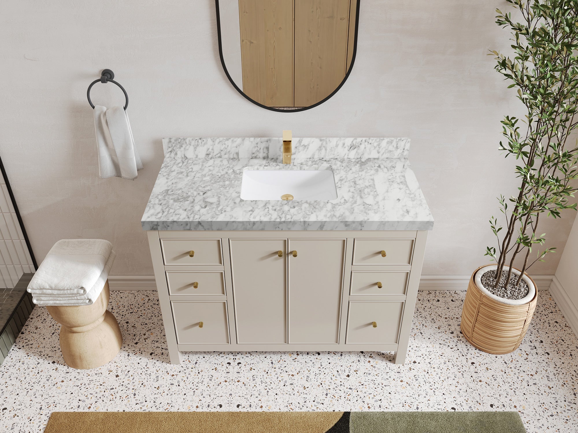 Chicago 48 in. W x 22 in. D Single Sink Bathroom Vanity - Willow Bath and Vanity