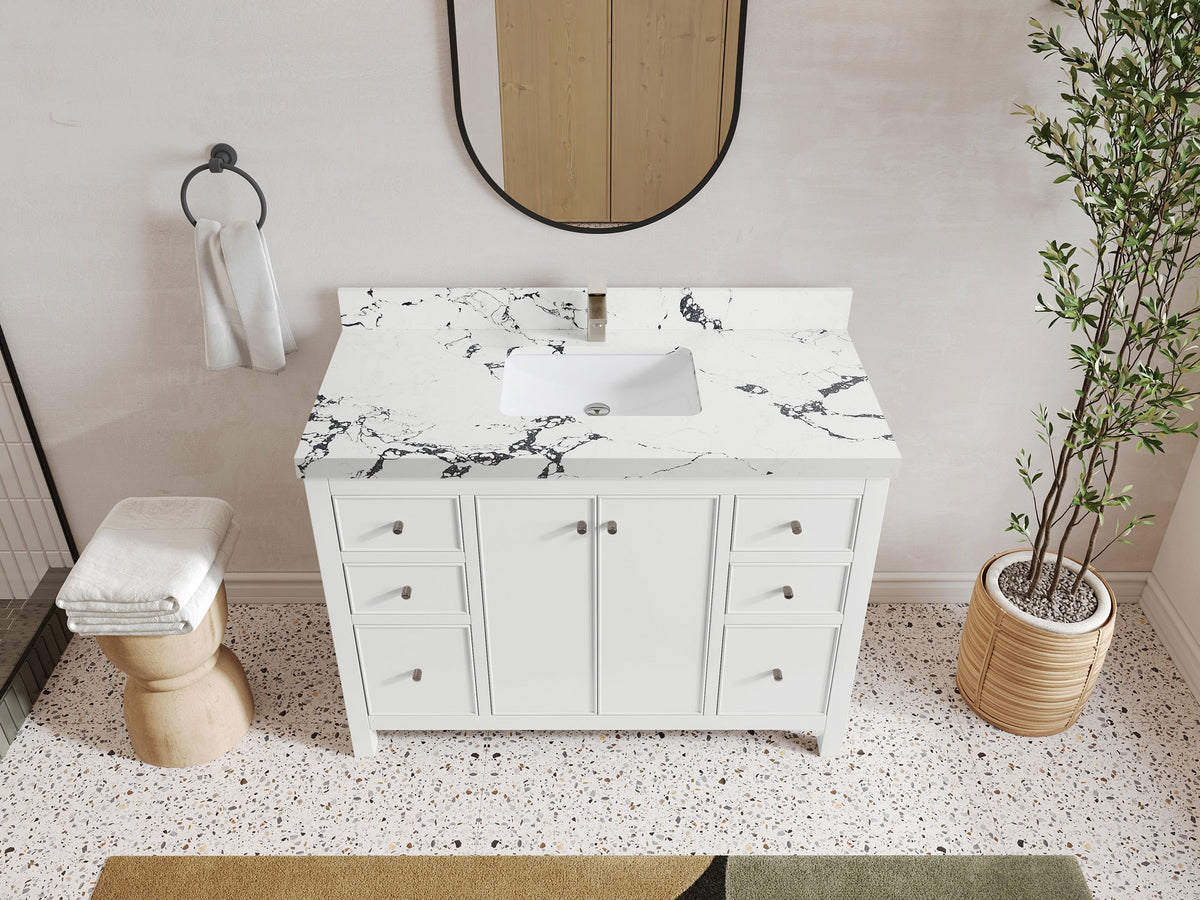 Chicago 48 in. W x 22 in. D Single Sink Bathroom Vanity - Willow Bath and Vanity