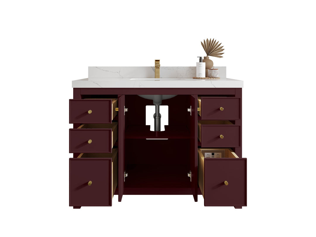 Chicago 48 in. W x 22 in. D Single Sink Bathroom Vanity - Willow Bath and Vanity