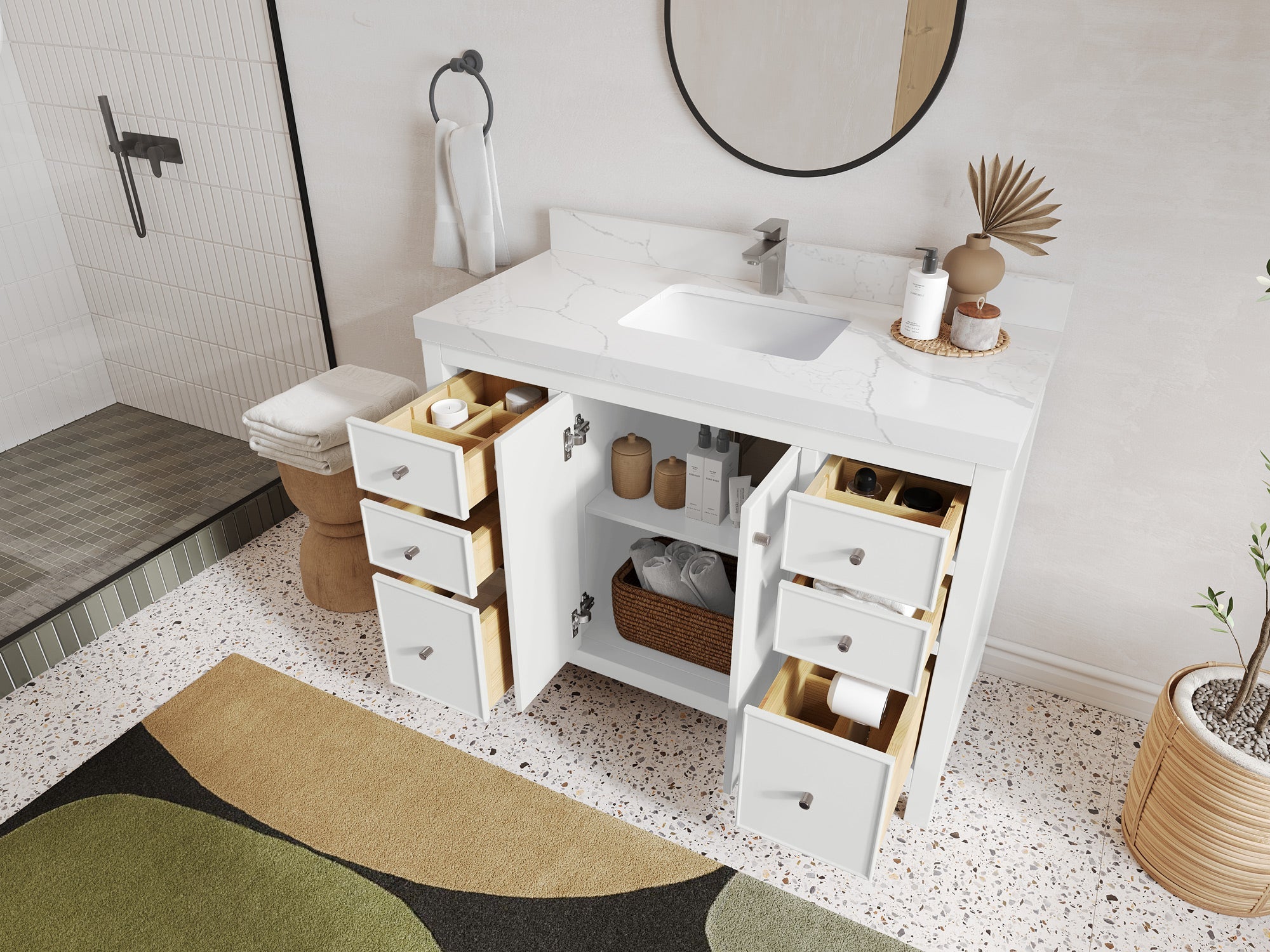 Chicago 48 in. W x 22 in. D Single Sink Bathroom Vanity - Willow Bath and Vanity