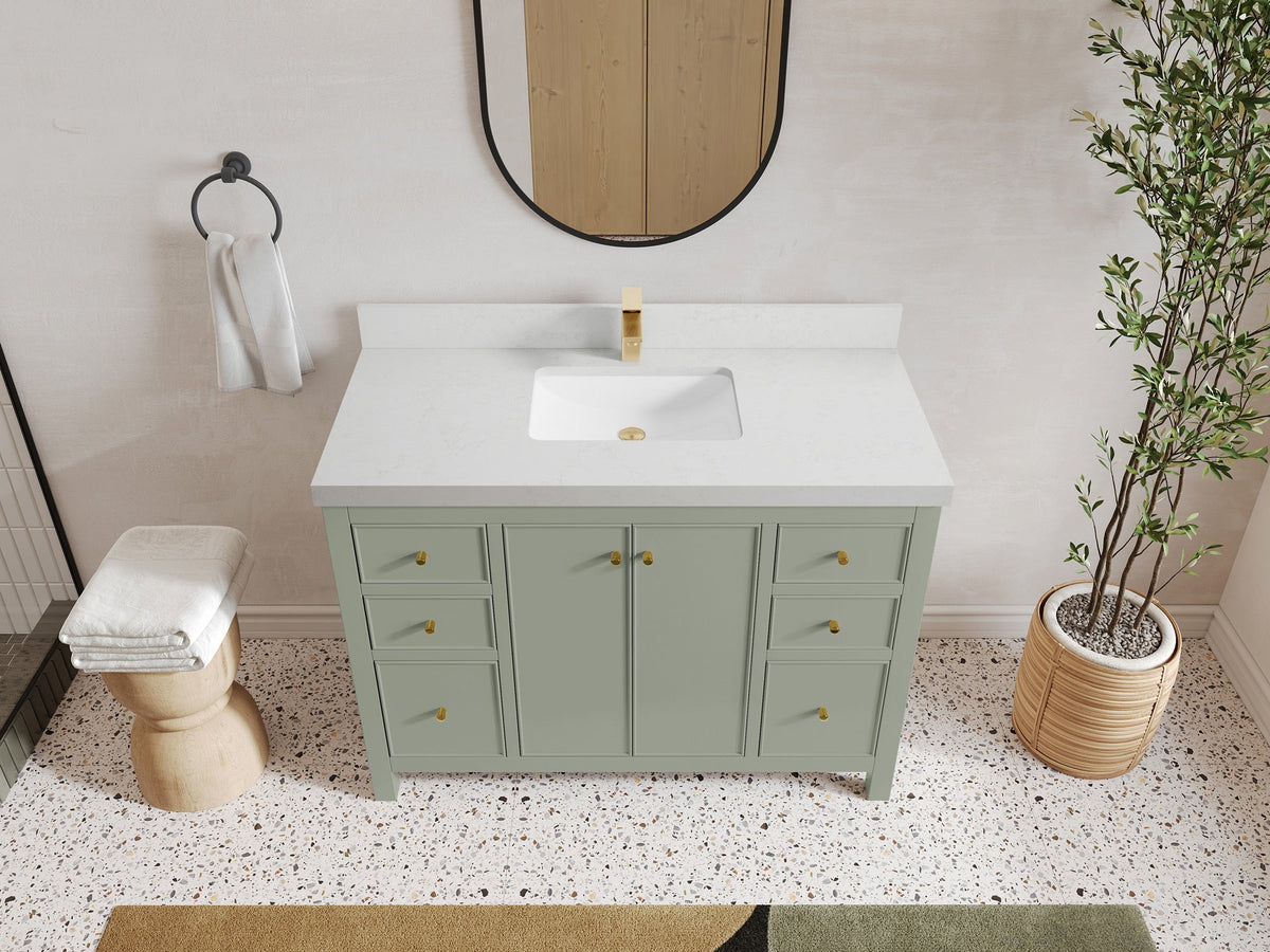 Chicago 48 in. W x 22 in. D Single Sink Bathroom Vanity - Willow Bath and Vanity