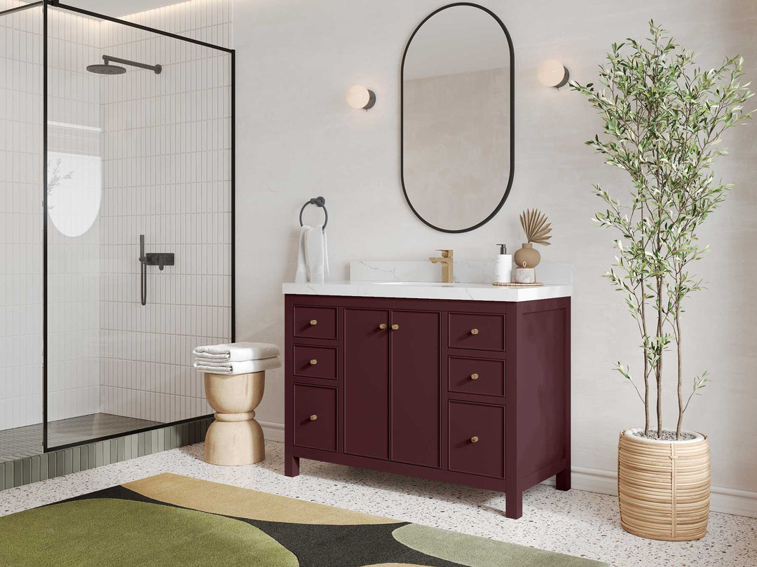 Chicago 48 in. W x 22 in. D Single Sink Bathroom Vanity - Willow Bath and Vanity