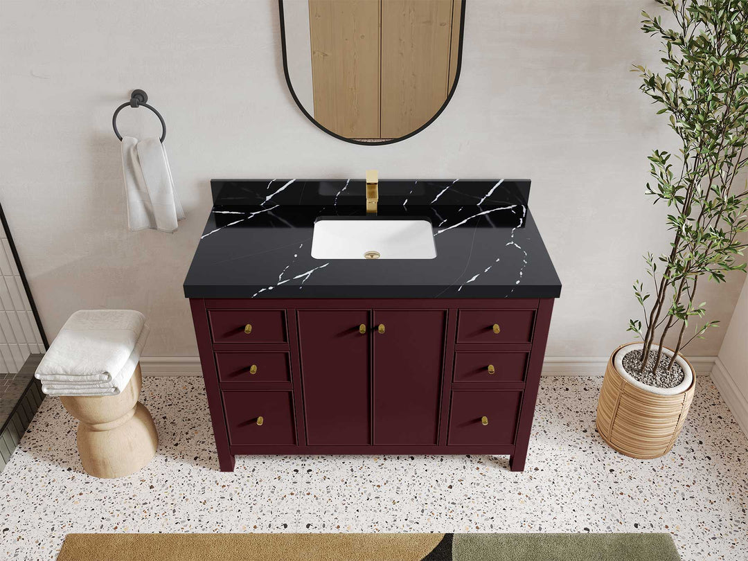 Chicago 48 in. W x 22 in. D Single Sink Bathroom Vanity - Willow Bath and Vanity
