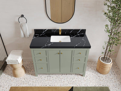 Chicago 48 in. W x 22 in. D Single Sink Bathroom Vanity - Willow Bath and Vanity