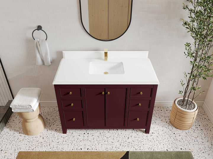 Chicago 48 in. W x 22 in. D Single Sink Bathroom Vanity - photo 33