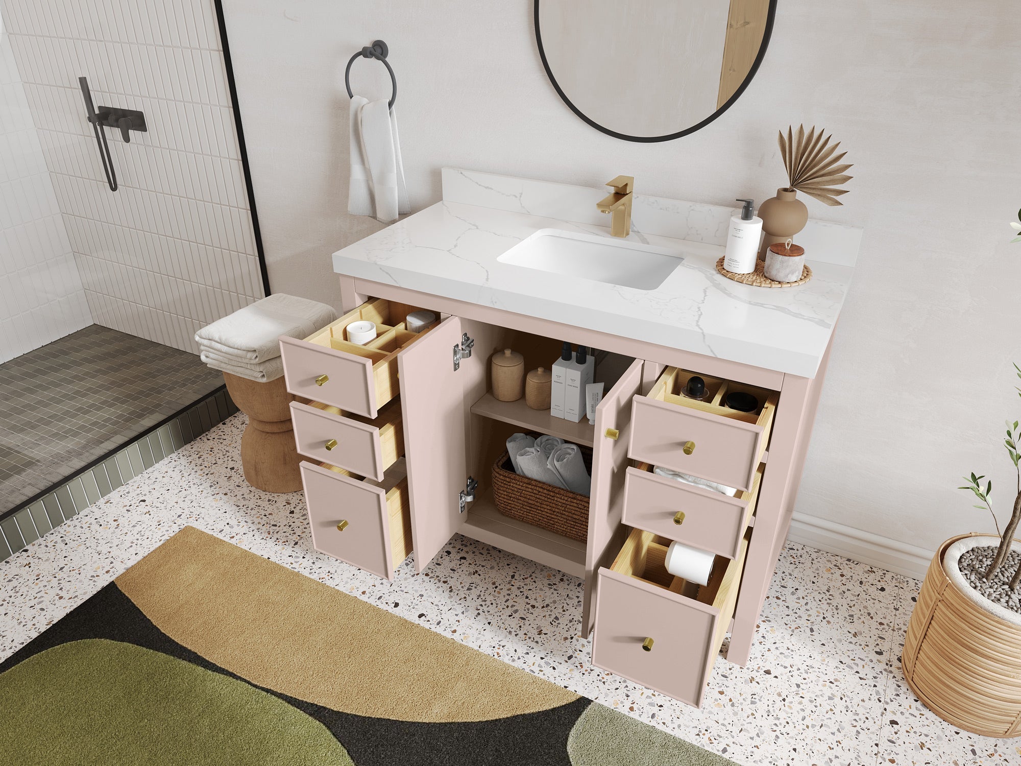 Chicago 48 in. W x 22 in. D Single Sink Bathroom Vanity - Willow Bath and Vanity