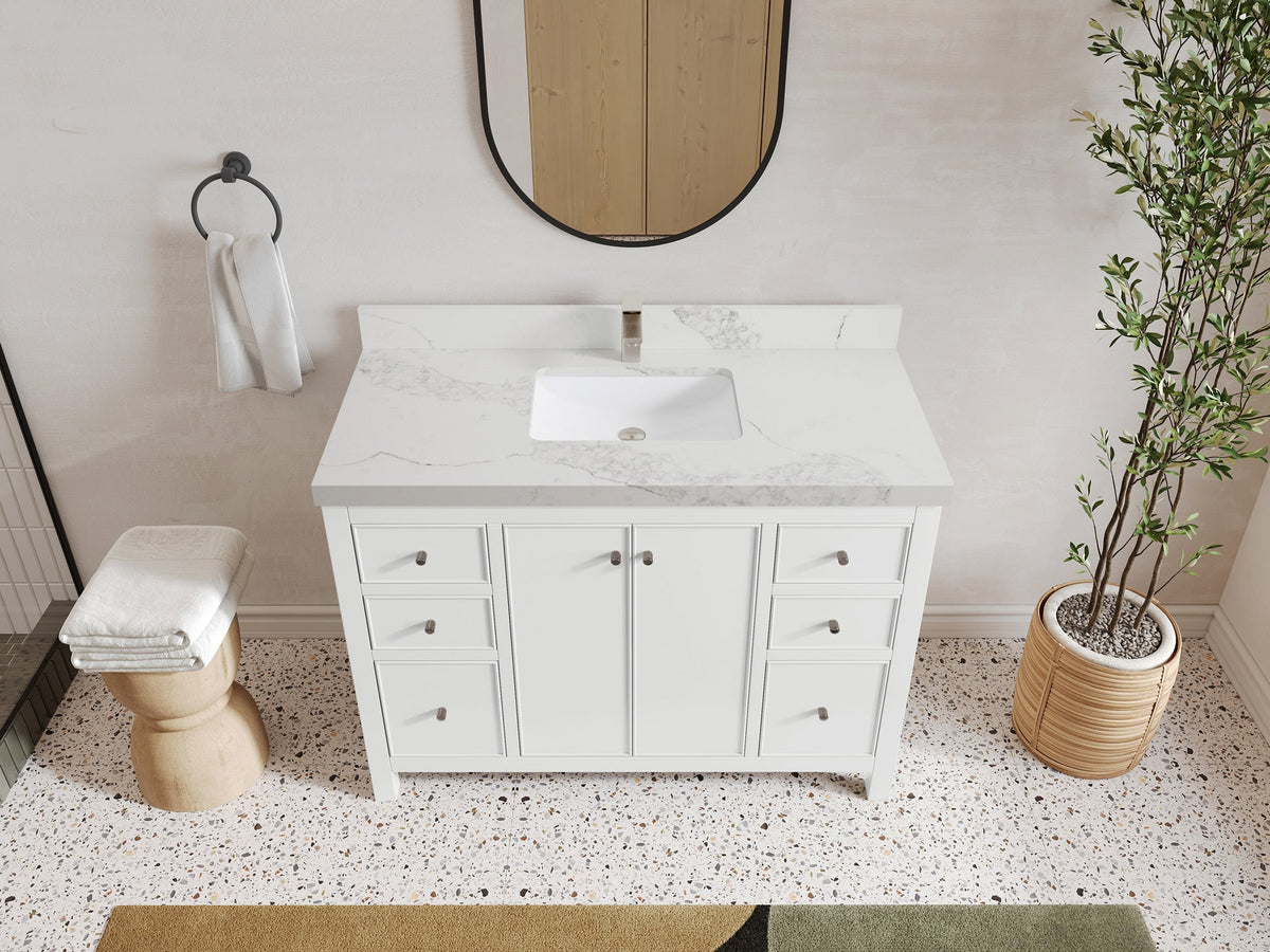 Chicago 48 in. W x 22 in. D Single Sink Bathroom Vanity - Willow Bath and Vanity