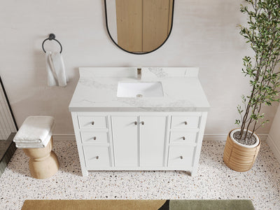 Chicago 48 in. W x 22 in. D Single Sink Bathroom Vanity - Willow Bath and Vanity