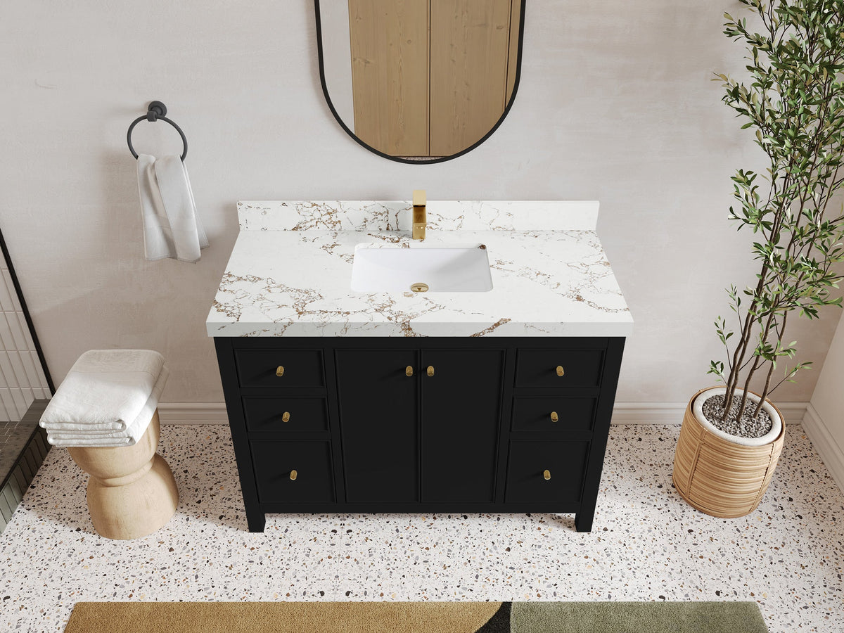Chicago 48 in. W x 22 in. D Single Sink Bathroom Vanity - Willow Bath and Vanity