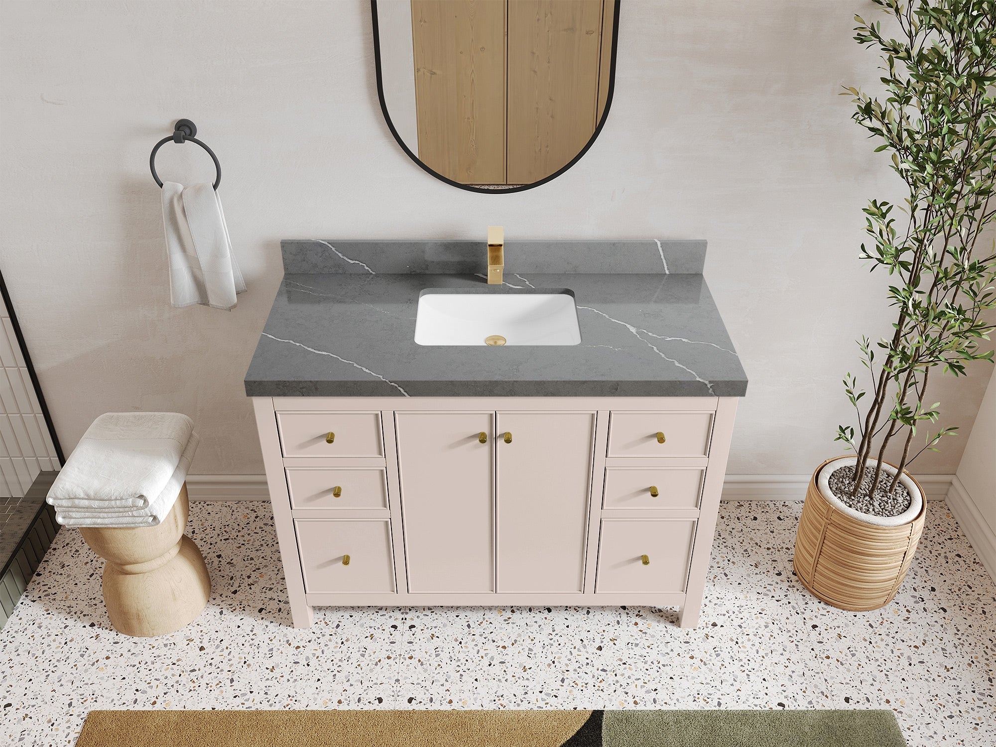 Chicago 48 in. W x 22 in. D Single Sink Bathroom Vanity - Willow Bath and Vanity
