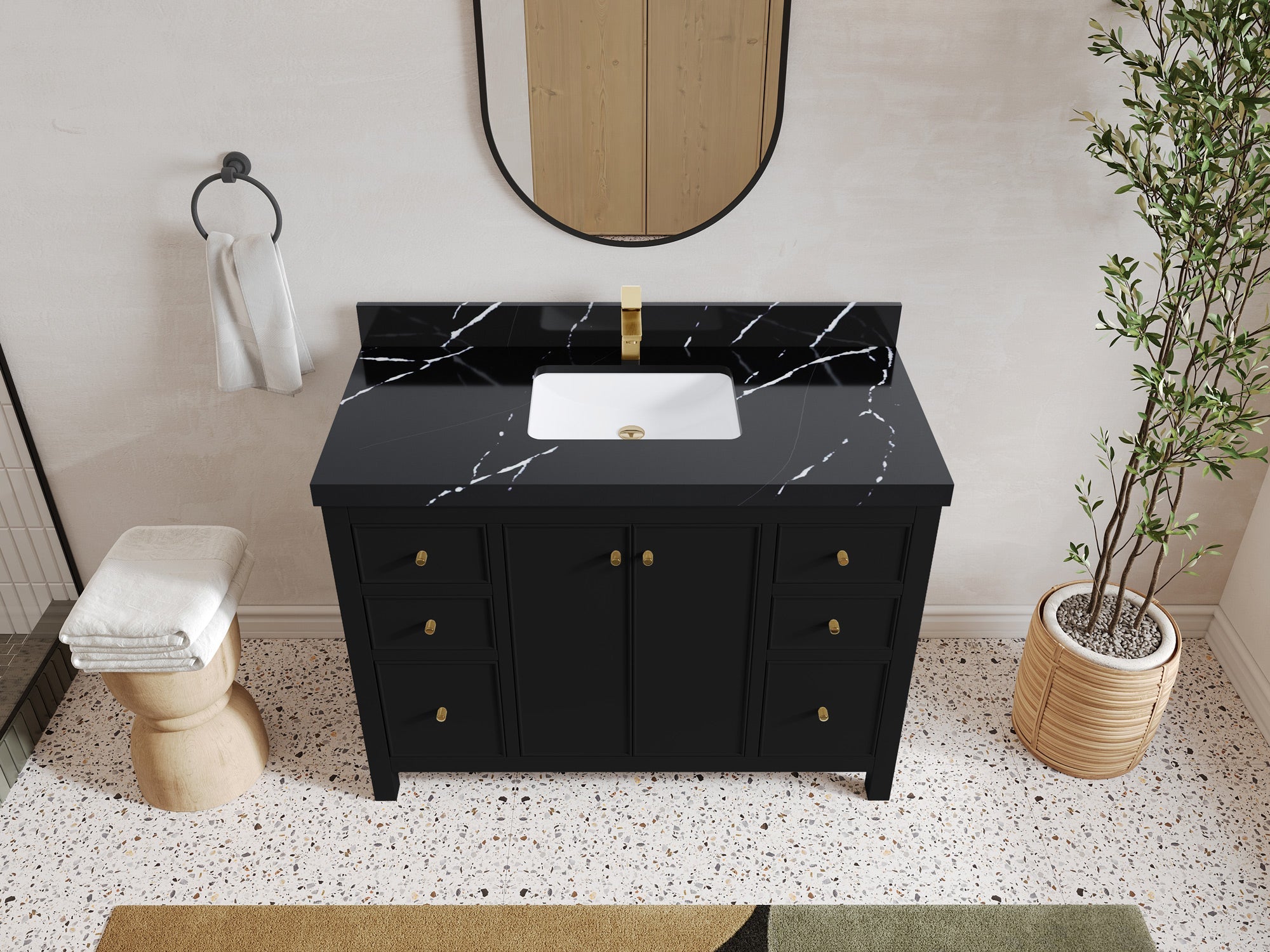 Chicago 48 in. W x 22 in. D Single Sink Bathroom Vanity - Willow Bath and Vanity