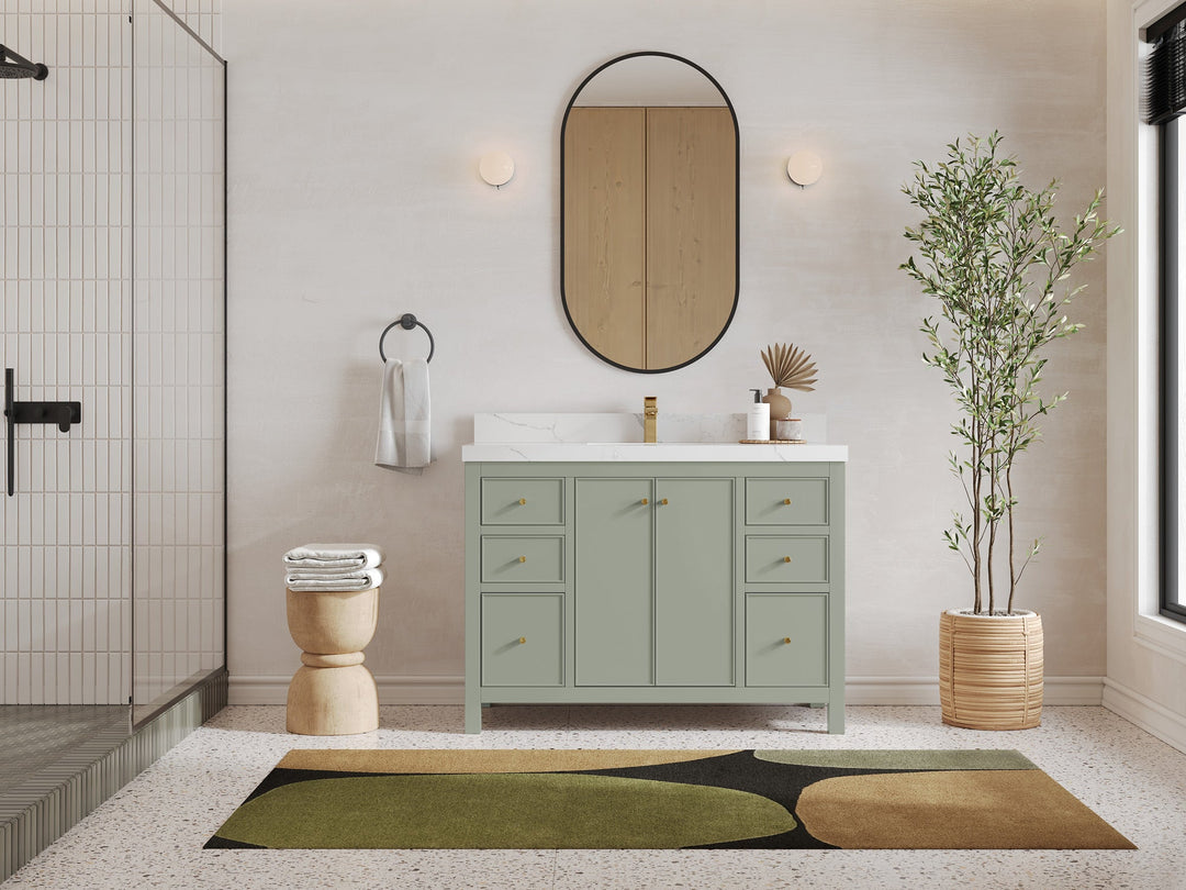 Chicago 48 in. W x 22 in. D Single Sink Bathroom Vanity - Willow Bath and Vanity