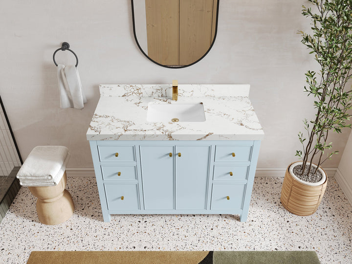 Chicago 48 in. W x 22 in. D Single Sink Bathroom Vanity - photo 38