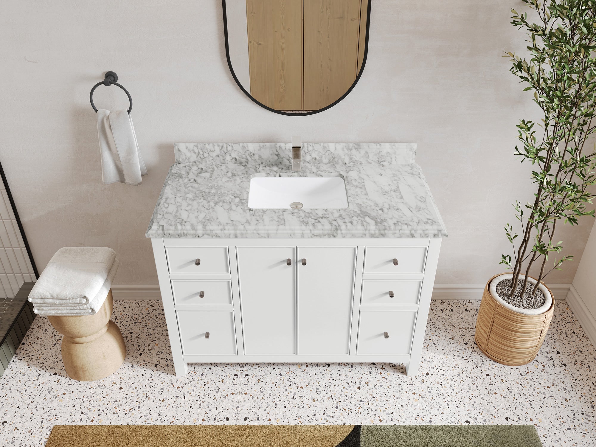 Chicago 48 in. W x 22 in. D Single Sink Bathroom Vanity - Willow Bath and Vanity