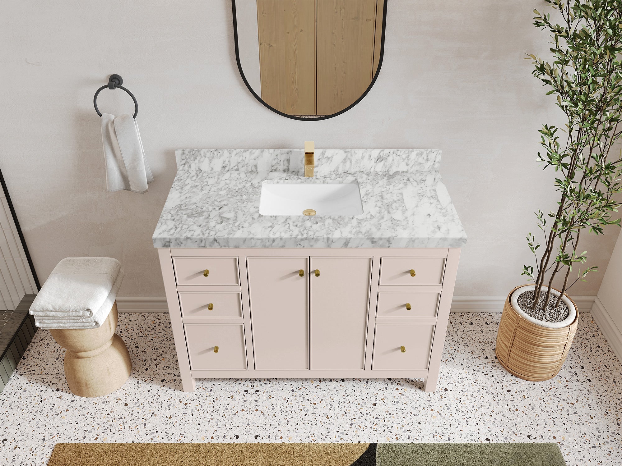 Chicago 48 in. W x 22 in. D Single Sink Bathroom Vanity - Willow Bath and Vanity