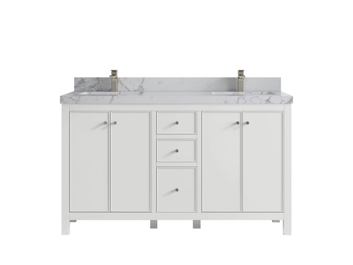 Chicago 60 in. W x 22 in. D Double Sink Bathroom Vanity - photo 43