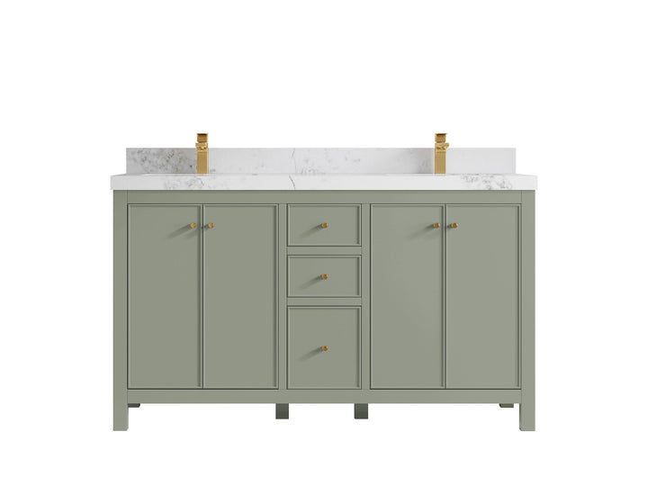 Chicago 60 in. W x 22 in. D Double Sink Bathroom Vanity - photo 19