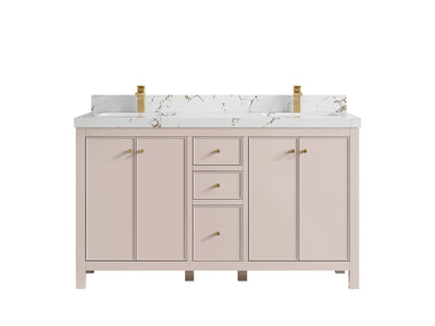 Chicago 60 in. W x 22 in. D Double Sink Bathroom Vanity - Willow Bath and Vanity