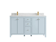 Chicago 60 in. W x 22 in. D Double Sink Bathroom Vanity - photo 27