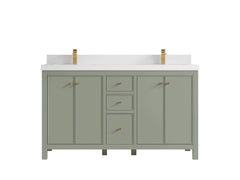 Chicago 60 in. W x 22 in. D Double Sink Bathroom Vanity - photo 45