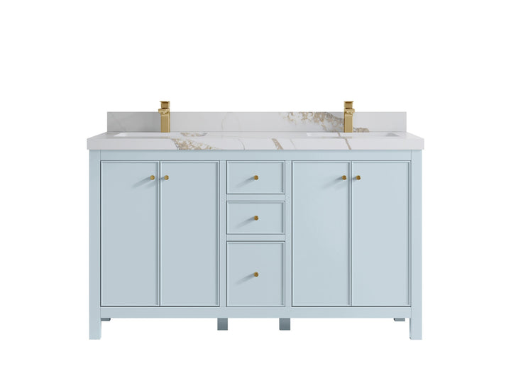 Chicago 60 in. W x 22 in. D Double Sink Bathroom Vanity - photo 15