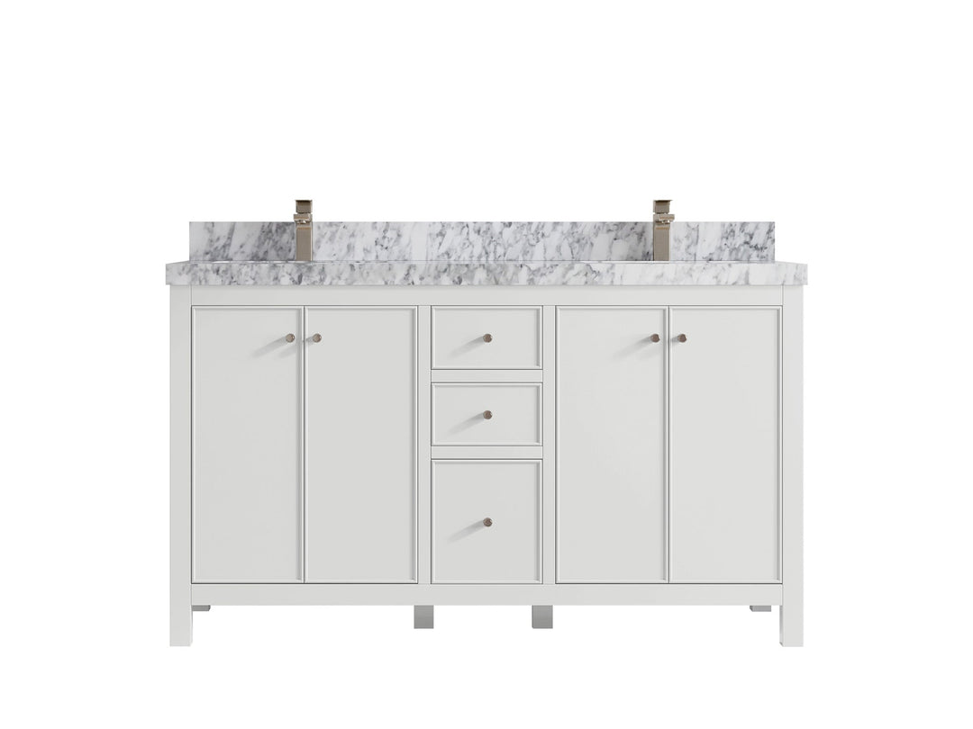 Chicago 60 in. W x 22 in. D Double Sink Bathroom Vanity - Willow Bath and Vanity