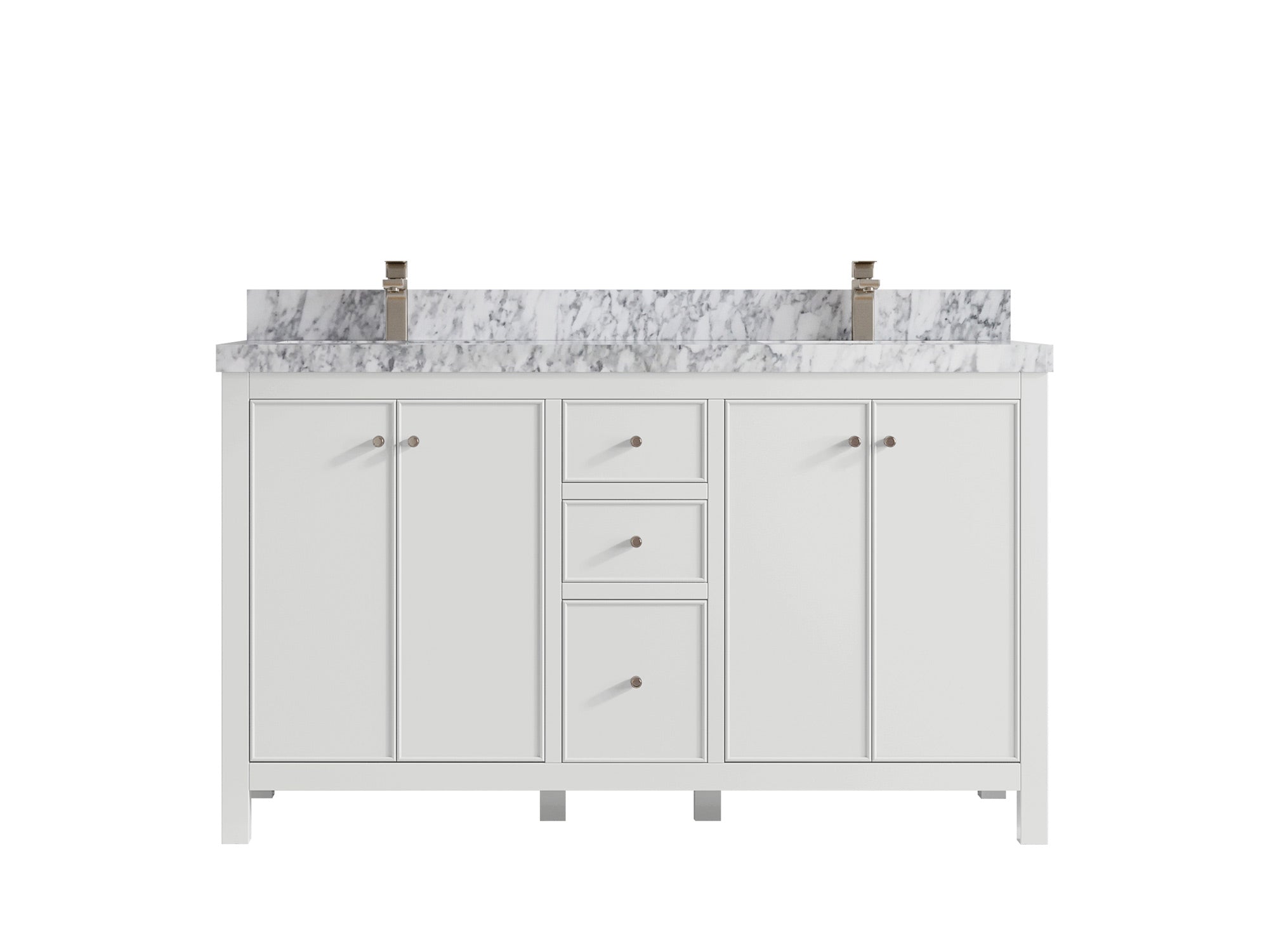 Chicago 60 in. W x 22 in. D Double Sink Bathroom Vanity - Willow Bath and Vanity
