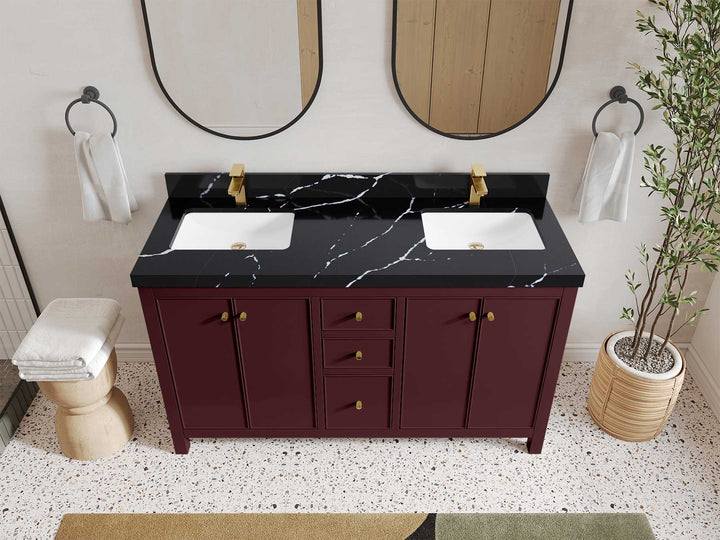 Chicago 60 in. W x 22 in. D Double Sink Bathroom Vanity - photo 28