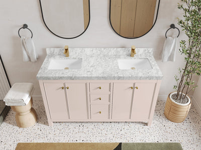 Chicago 60 in. W x 22 in. D Double Sink Bathroom Vanity - Willow Bath and Vanity