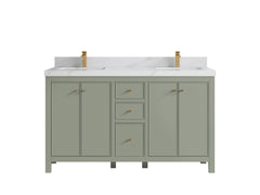 Chicago 60 in. W x 22 in. D Double Sink Bathroom Vanity - photo 21