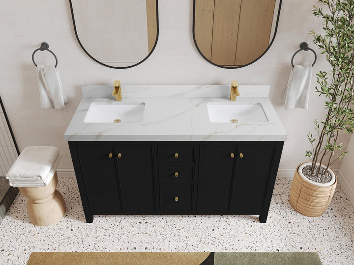 Chicago 60 in. W x 22 in. D Double Sink Bathroom Vanity - photo 20