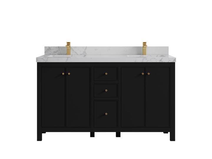Chicago 60 in. W x 22 in. D Double Sink Bathroom Vanity - photo 41