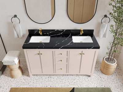Chicago 60 in. W x 22 in. D Double Sink Bathroom Vanity - Willow Bath and Vanity