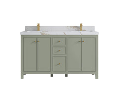Chicago 60 in. W x 22 in. D Double Sink Bathroom Vanity - photo 15