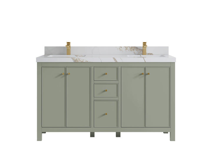 Chicago 60 in. W x 22 in. D Double Sink Bathroom Vanity - photo 15
