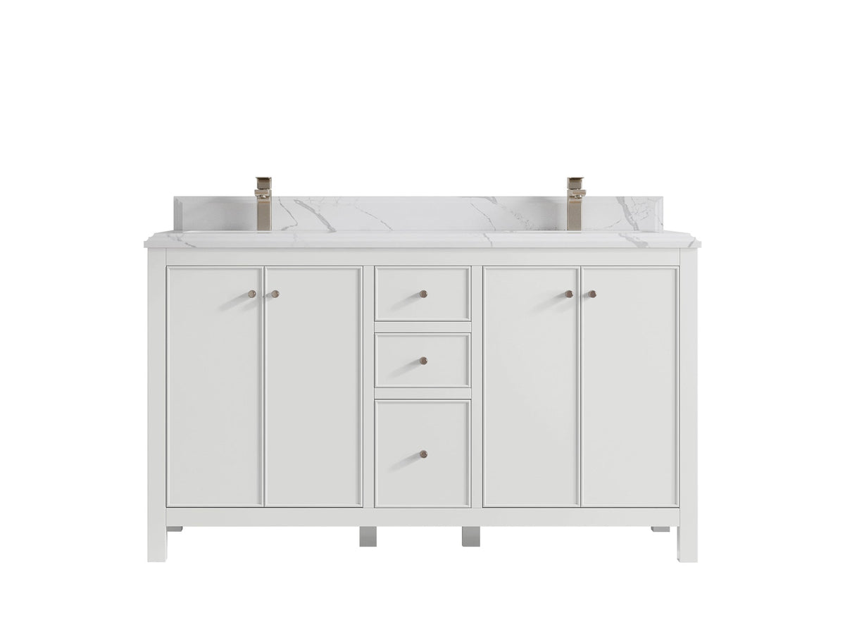 Chicago 60 in. W x 22 in. D Double Sink Bathroom Vanity - Willow Bath and Vanity