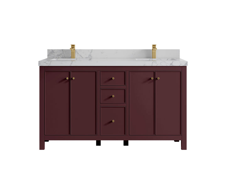 Chicago 60 in. W x 22 in. D Double Sink Bathroom Vanity - photo 25