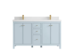 Chicago 60 in. W x 22 in. D Double Sink Bathroom Vanity - photo 45