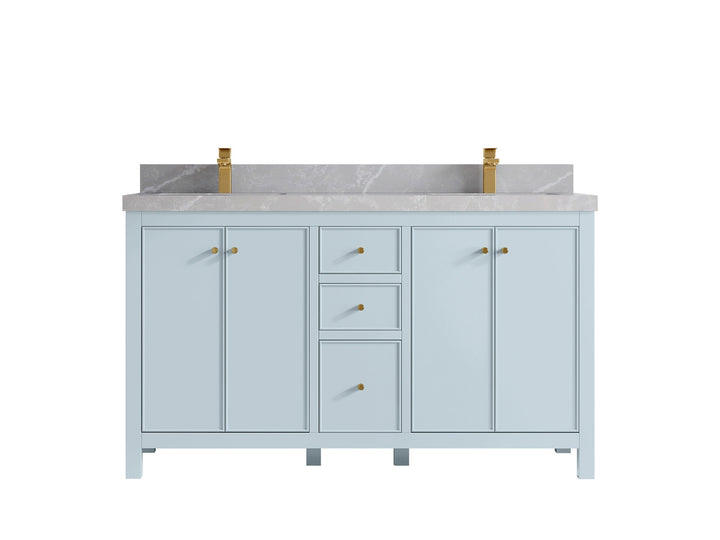 Chicago 60 in. W x 22 in. D Double Sink Bathroom Vanity - photo 33