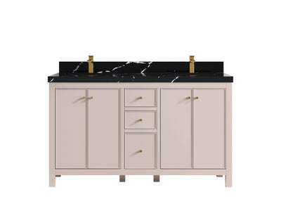 Chicago 60 in. W x 22 in. D Double Sink Bathroom Vanity - Willow Bath and Vanity