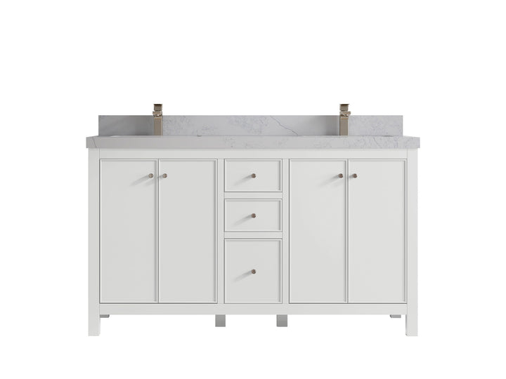 Chicago 60 in. W x 22 in. D Double Sink Bathroom Vanity - photo 1
