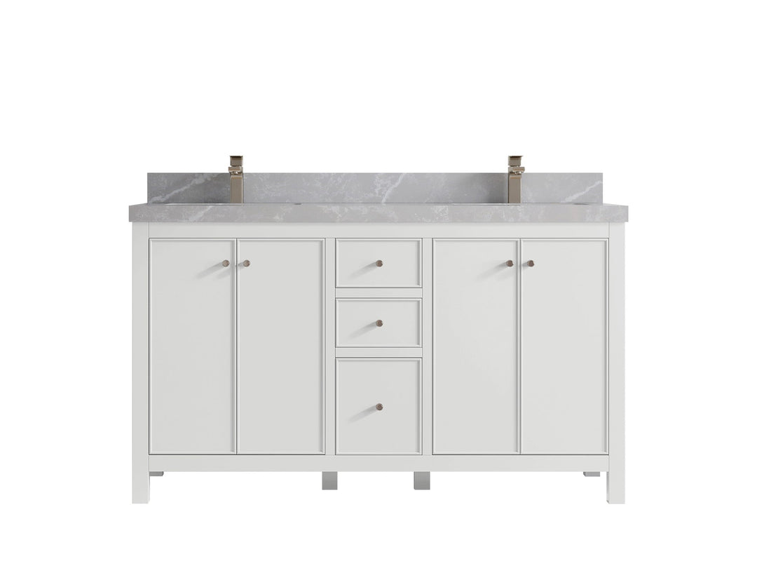 Chicago 60 in. W x 22 in. D Double Sink Bathroom Vanity - Willow Bath and Vanity
