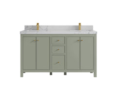 Chicago 60 in. W x 22 in. D Double Sink Bathroom Vanity - photo 43