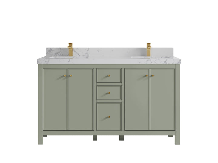 Chicago 60 in. W x 22 in. D Double Sink Bathroom Vanity - photo 43