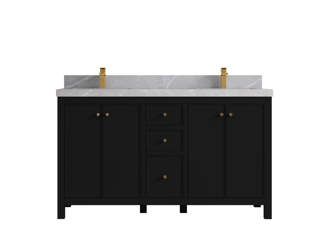 Chicago 60 in. W x 22 in. D Double Sink Bathroom Vanity - Willow Bath and Vanity