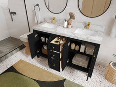 Chicago 60 in. W x 22 in. D Double Sink Bathroom Vanity - photo 3